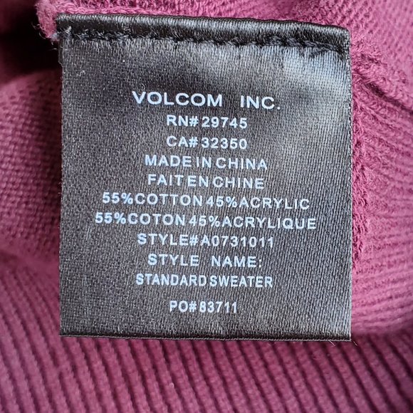 Volcom Corpo Class Collection Purple V-Neck - Picture 6 of 6